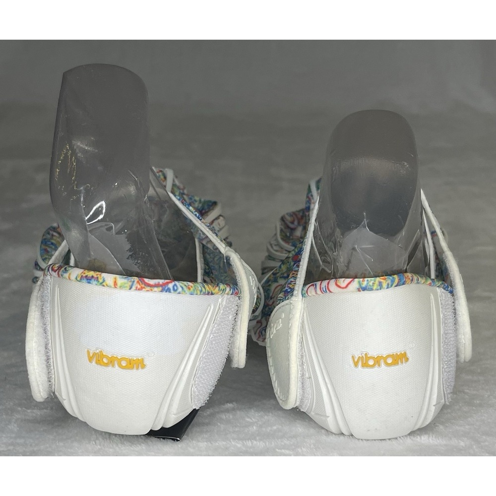 NEW Vibram Furoshiki Women's XL 11.5-12.5 White Flower Wrapping Sole Yoga - Picture 4 of 11
